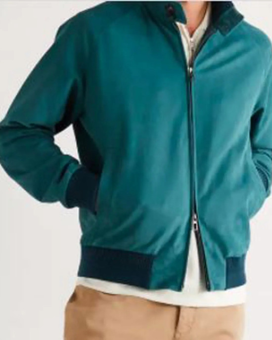 Men’s Suede Leather Bomber Jacket with Rain System Piana Men’s Suede Leather Bomber Jacket with Rain System Piana