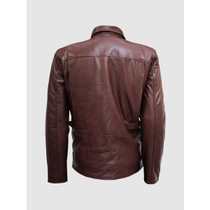 Men’s Super Unique Brown Leather Jacket