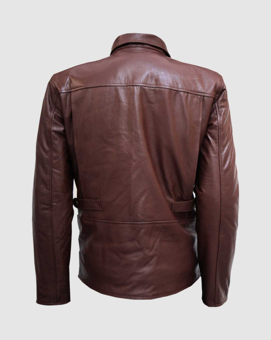 Men’s Super Unique Brown Leather Jacket Men’s Super Unique Brown Leather Jacket