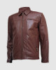 Men’s Super Unique Brown Leather Jacket Men’s Super Unique Brown Leather Jacket