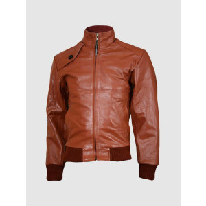 Men’s Tan Brown Leather Jacket for Fashion