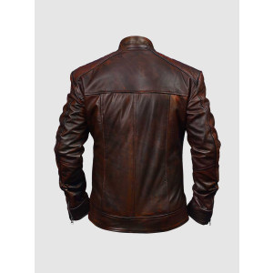 Men’s Vintage Waxed Leather Jacket