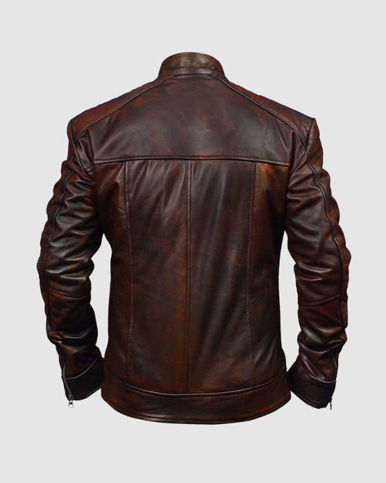 Men’s Vintage Waxed Leather Jacket Men’s Vintage Waxed Leather Jacket
