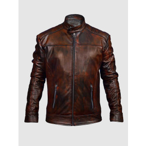 Men’s Vintage Waxed Leather Jacket