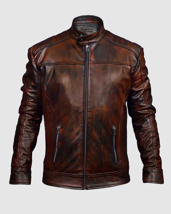 Men’s Vintage Waxed Leather Jacket Men’s Vintage Waxed Leather Jacket