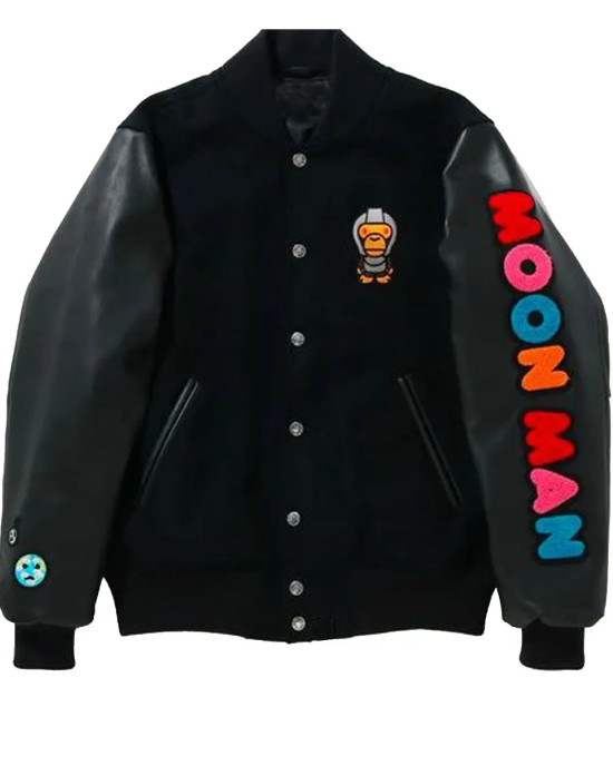 Men’s X Kid Cudi Moon Man Letterman Jacket Men’s X Kid Cudi Moon Man Letterman Jacket