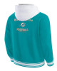Miami Dolphins Aqua Cotton Hooded Jacket Miami Dolphins Aqua Cotton Hooded Jacket