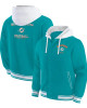 Miami Dolphins Aqua Cotton Hooded Jacket Miami Dolphins Aqua Cotton Hooded Jacket