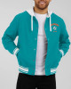 Miami Dolphins Aqua Cotton Hooded Jacket Miami Dolphins Aqua Cotton Hooded Jacket