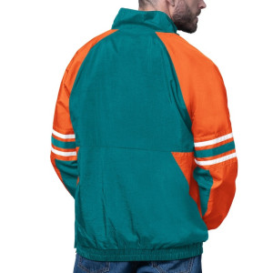 Miami Dolphins Prospect Aqua Jacket - Half-Zip Pullover