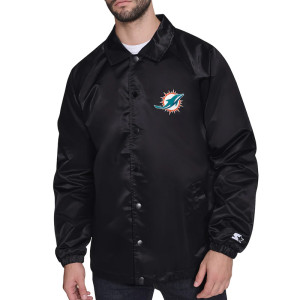 Miami Dolphins Retro Logo Coaches Jacket