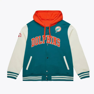 Miami Dolphins Sideline Varsity Fleece Jacket