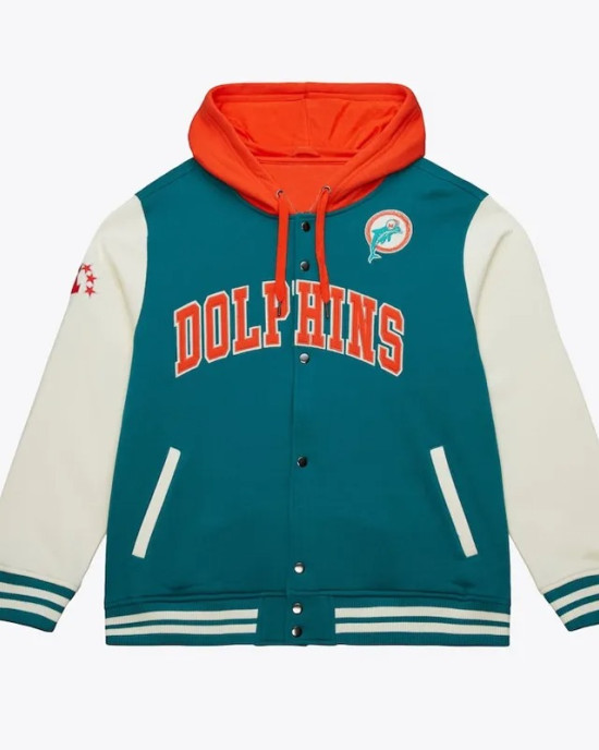 Miami Dolphins Sideline Varsity Fleece Jacket