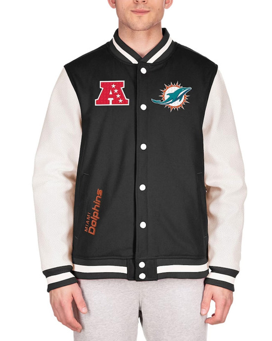 Miami Dolphins Third Down Varsity Jacket Miami Dolphins Third Down Varsity Jacket