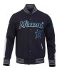 Miami Marlins Current Logo Game Day Black Jacket Miami Marlins Current Logo Game Day Black Jacket