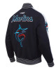 Miami Marlins Current Logo Game Day Black Jacket Miami Marlins Current Logo Game Day Black Jacket