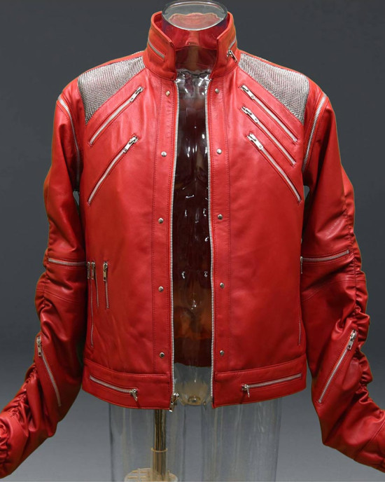 Michael Jackson Beat It Red Leather Jacket Michael Jackson Beat It Red Leather Jacket