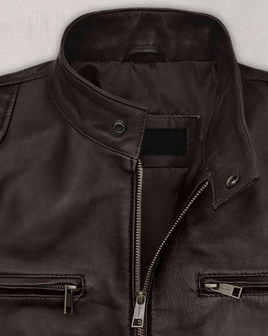 Michael Jordan Brown Leather Jacket Michael Jordan Brown Leather Jacket