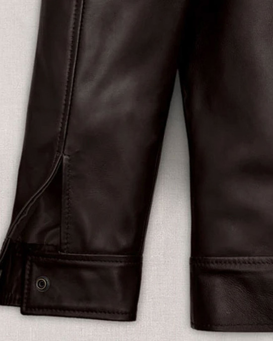 Michael Jordan Brown Leather Jacket Michael Jordan Brown Leather Jacket
