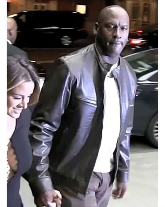 Michael Jordan Brown Leather Jacket Michael Jordan Brown Leather Jacket