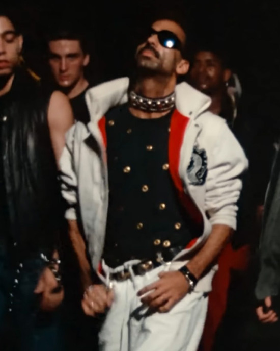 Michael Peters Beat It Dragon Wool White Jacket