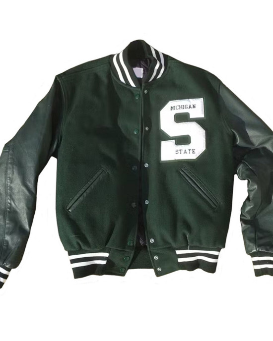 Michigan State Aliyah Moore Varsity Jacket Michigan State Aliyah Moore Varsity Jacket
