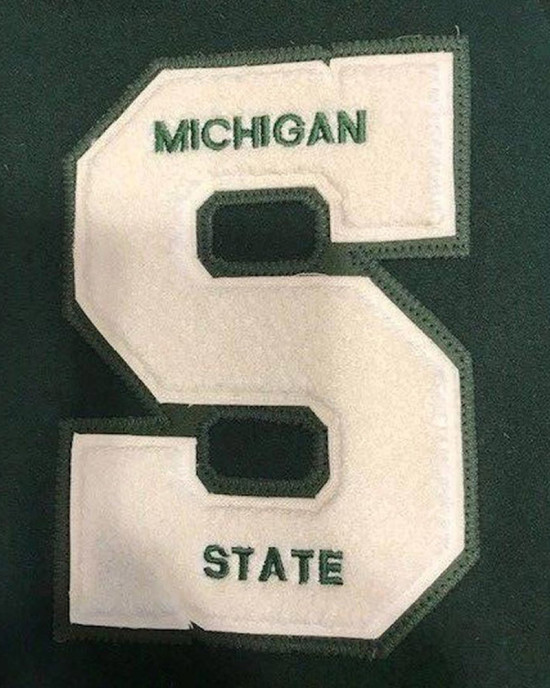 Michigan State Aliyah Moore Varsity Jacket Michigan State Aliyah Moore Varsity Jacket
