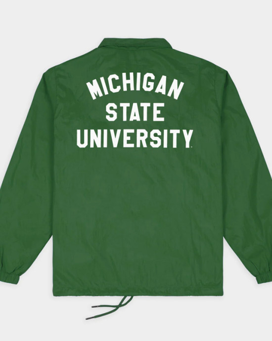Michigan State Spartans Block S Coaches Jacket Michigan State Spartans Block S Coaches Jacket