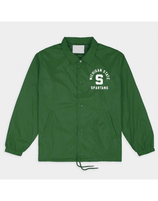 Michigan State Spartans Block S Coaches Jacket