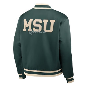 Michigan State Spartans Legacy Green Bomber Jacket