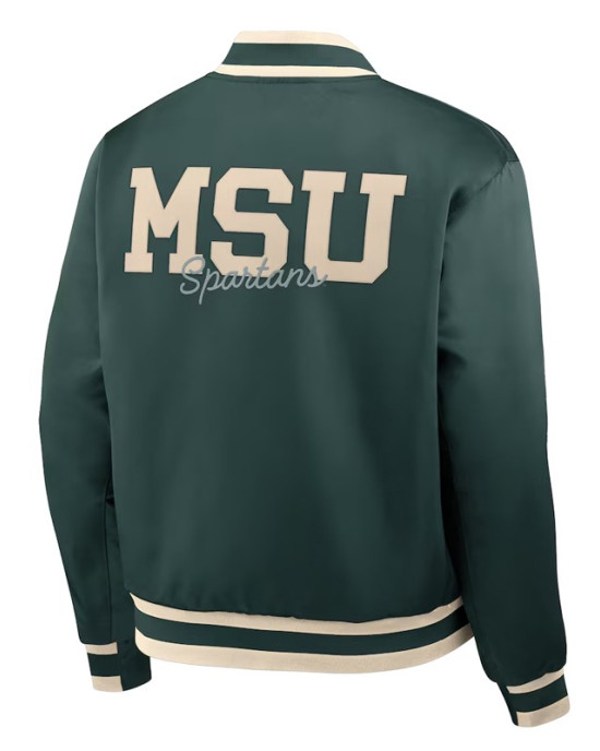Michigan State Spartans Legacy Green Bomber Jacket
