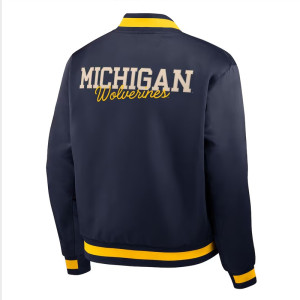 Michigan Wolverines Legacy Navy Bomber Jacket