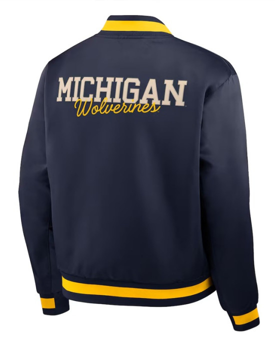 Michigan Wolverines Legacy Navy Bomber Jacket