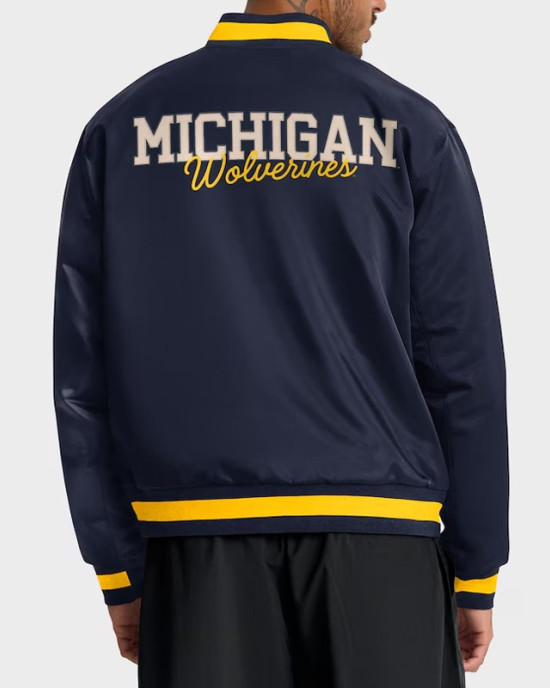 Michigan Wolverines Legacy Navy Bomber Jacket