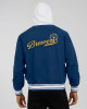 Milwaukee Brewers Navy Cotton Hooded Jacket Milwaukee Brewers Navy Cotton Hooded Jacket