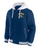 Milwaukee Brewers Navy Cotton Hooded Jacket Milwaukee Brewers Navy Cotton Hooded Jacket