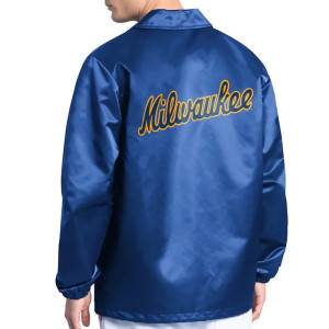 Milwaukee Brewers Point Man Coaches Royal Jacket