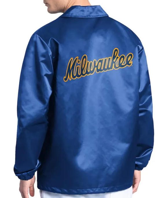 Milwaukee Brewers Point Man Coaches Royal Jacket