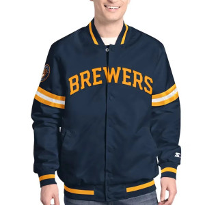 Milwaukee Brewers Scout MLB Starter Full-Snap Jacket