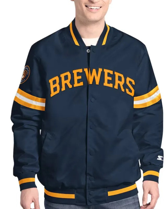 Milwaukee Brewers Scout MLB Starter Full-Snap Jacket