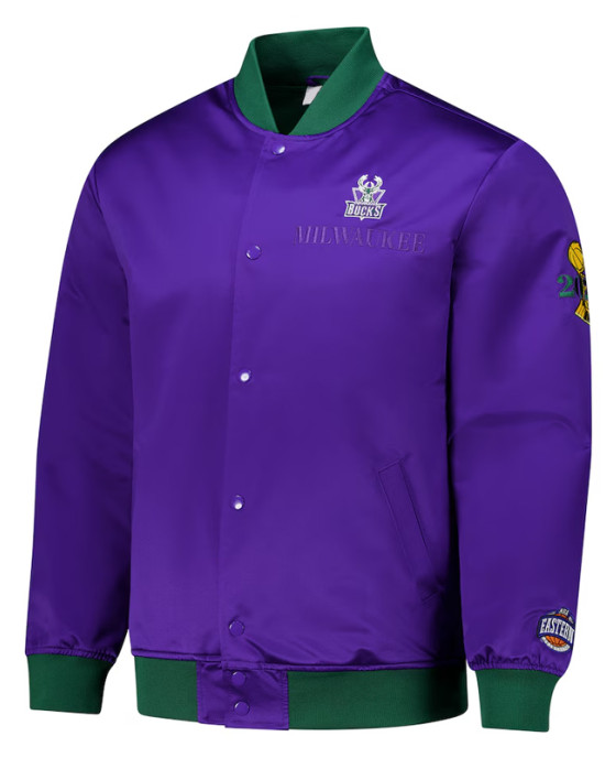 Milwaukee Bucks OG 3.0 Lightweight Purple Satin Jacket Milwaukee Bucks OG 3.0 Lightweight Purple Satin Jacket