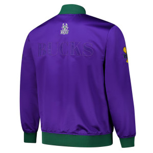 Milwaukee Bucks OG 3.0 Lightweight Purple Satin Jacket