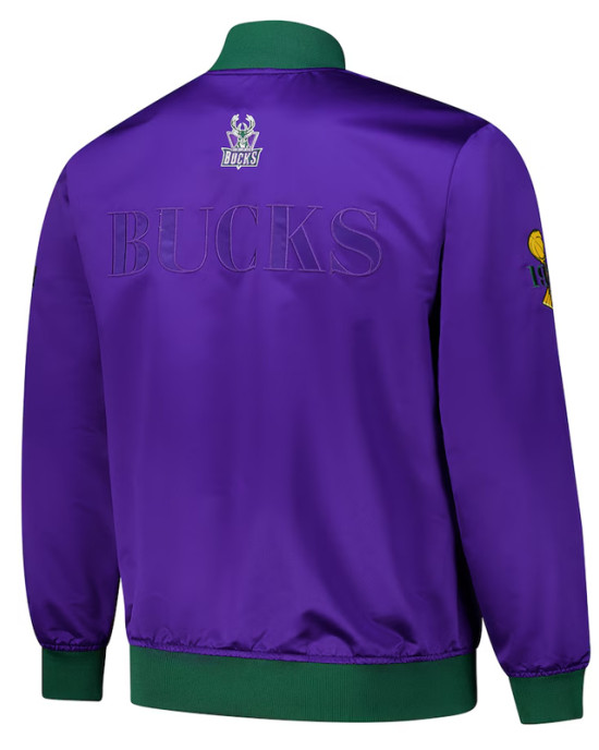 Milwaukee Bucks OG 3.0 Lightweight Purple Satin Jacket Milwaukee Bucks OG 3.0 Lightweight Purple Satin Jacket
