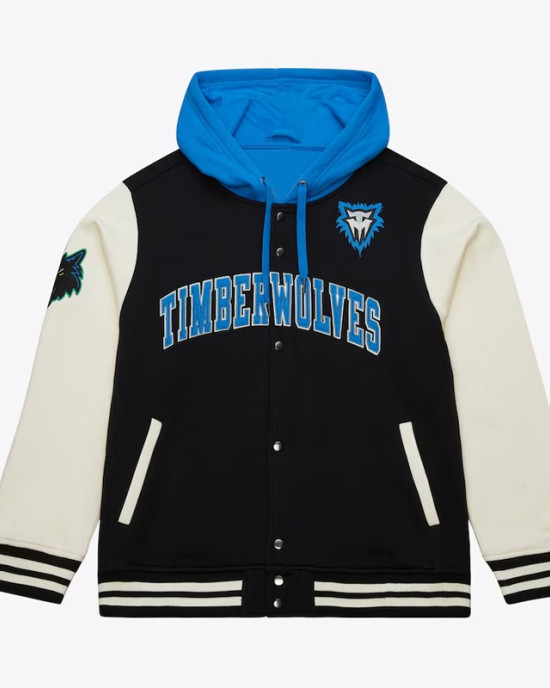 Minnesota Timberwolves Courtside Varsity Fleece Jacket