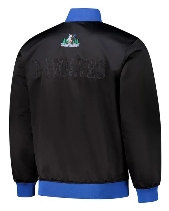 Minnesota Timberwolves OG 3.0 Lightweight Black Satin Jacket Minnesota Timberwolves OG 3.0 Lightweight Black Satin Jacket