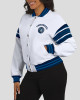 Minnesota Timberwolves Snap Front White Fleece Jacket