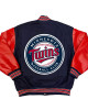 Minnesota Twins Navy and Red Varsity Jacket Minnesota Twins Navy and Red Varsity Jacket