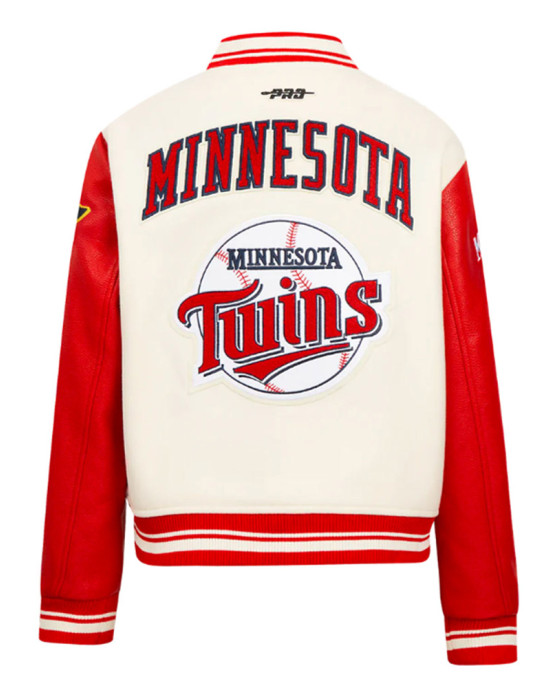 Minnesota Twins Retro Classic Rib Wool Varsity Jacket Minnesota Twins Retro Classic Rib Wool Varsity Jacket