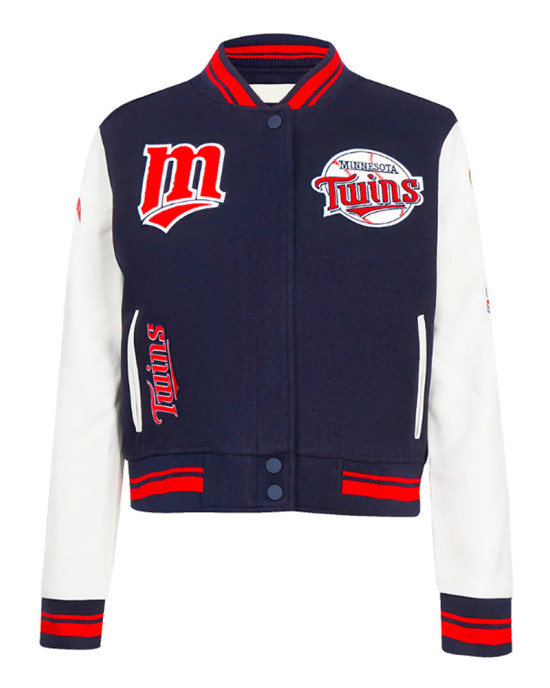 Minnesota Twins Retro Classic Rib Wool Varsity Jacket Minnesota Twins Retro Classic Rib Wool Varsity Jacket