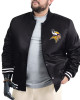 Minnesota Vikings Adaptive Team Graphic Varsity Satin Jacket